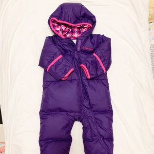 Columbia Down Baby Snowsuit 6-12m